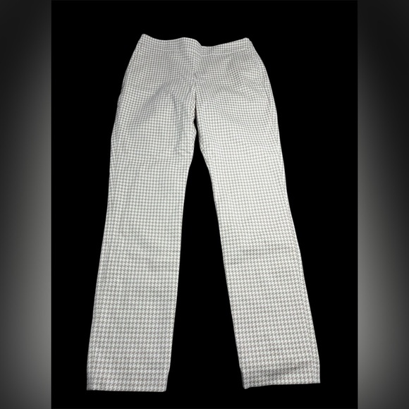 Sezane Pants - Sézane Beige and White Houndstooth Cropped Pants Size 38 (6)